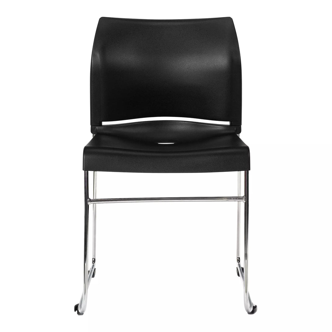 front view of black envy chair