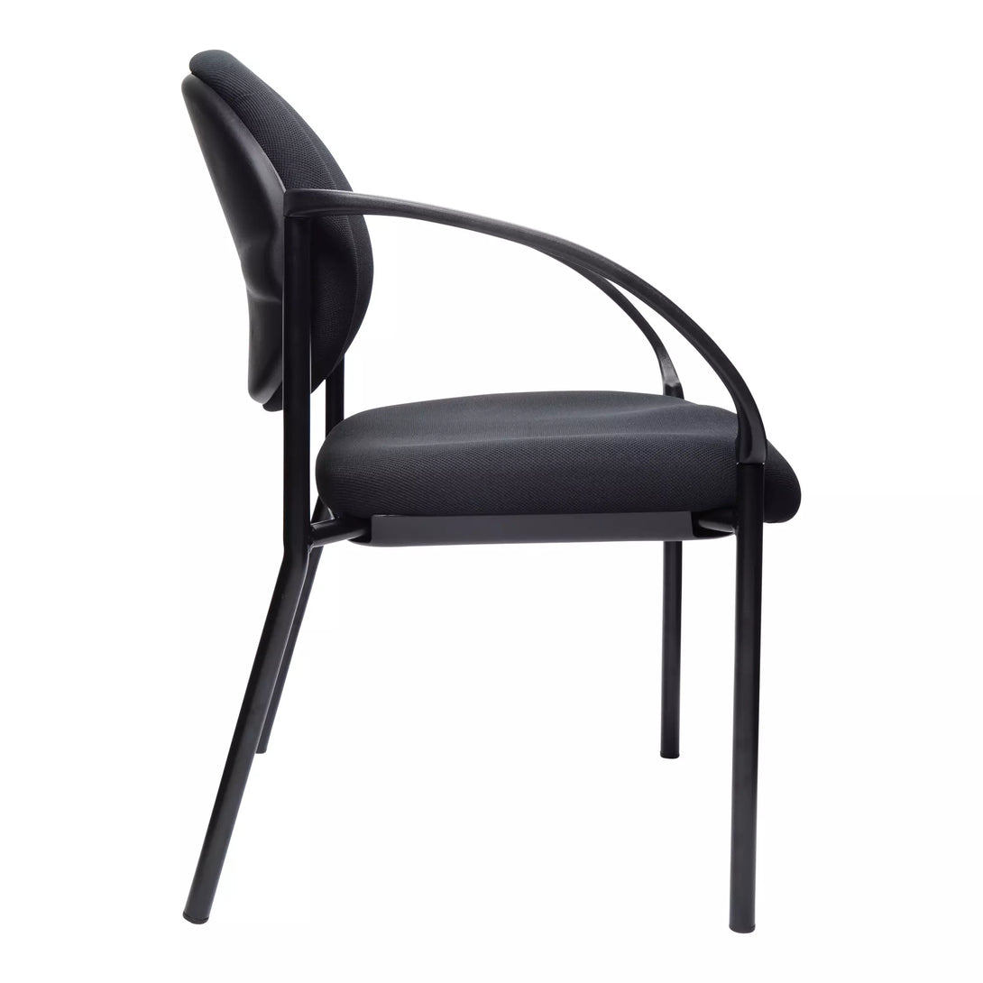 side view of the black essence chair