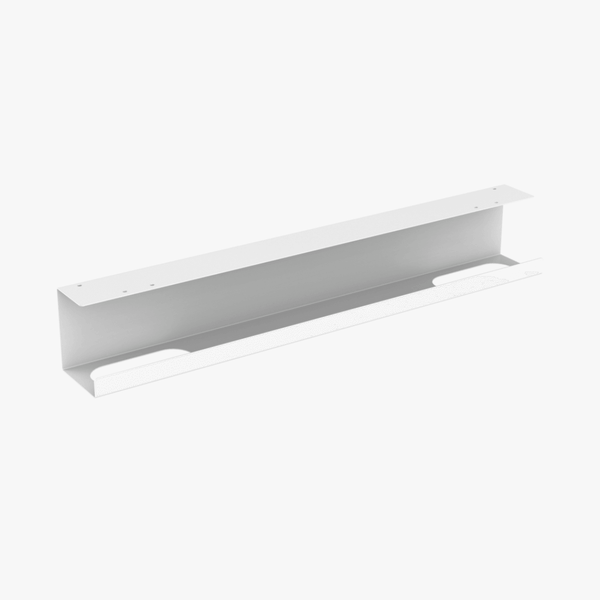 cable management tray in white for deskbird standing desk