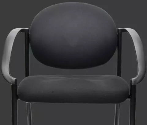 black chair half