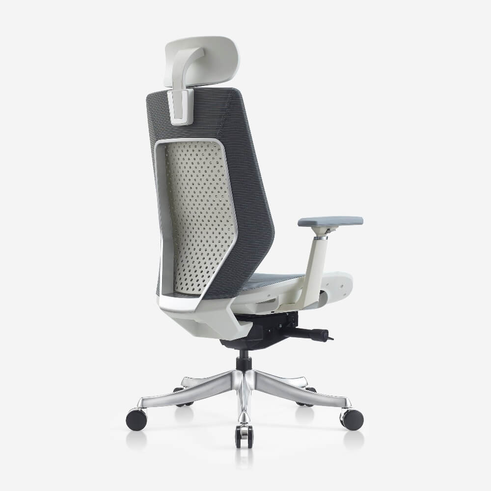 side white and blue office chair